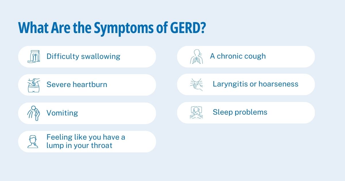 What are the signs of GERD